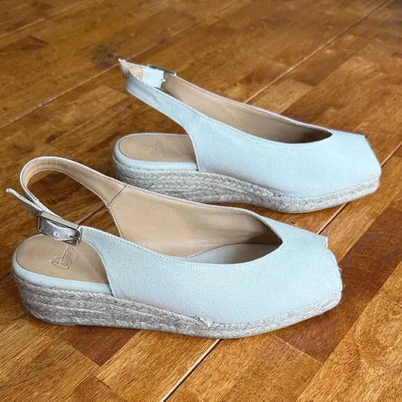 Castaner Espadrille Slingback buckle Wedge Sandals - Light Beige - Picture 4 of 6